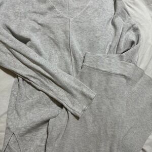 Women Lounge Set S Gray Knit Long Sleeve Shirt Pants Casual Cozy Fall Winter